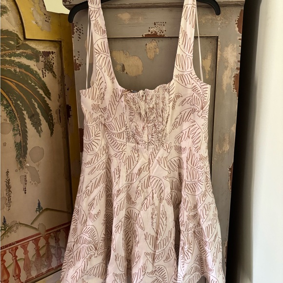 ANTONIO MELANI cream and tan Print Mini Dress - Picture 9 of 12